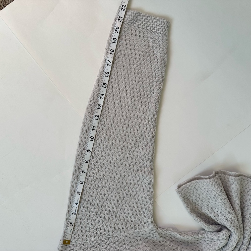 Waffle Knit Henley Lounge Set Oatmeal Beige Medium Cozy Knit (Everlane like) - Picture 14 of 15